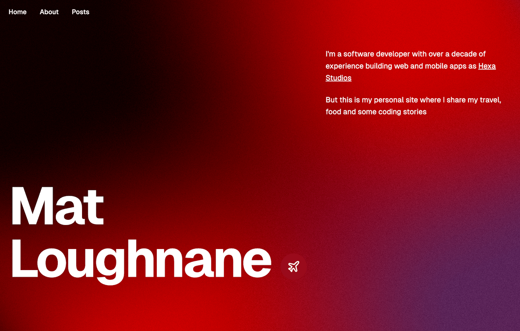 Mat Loughnane Homescreen